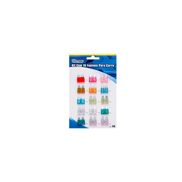 Kit Com 15 Fusíveis Para Carro 476
