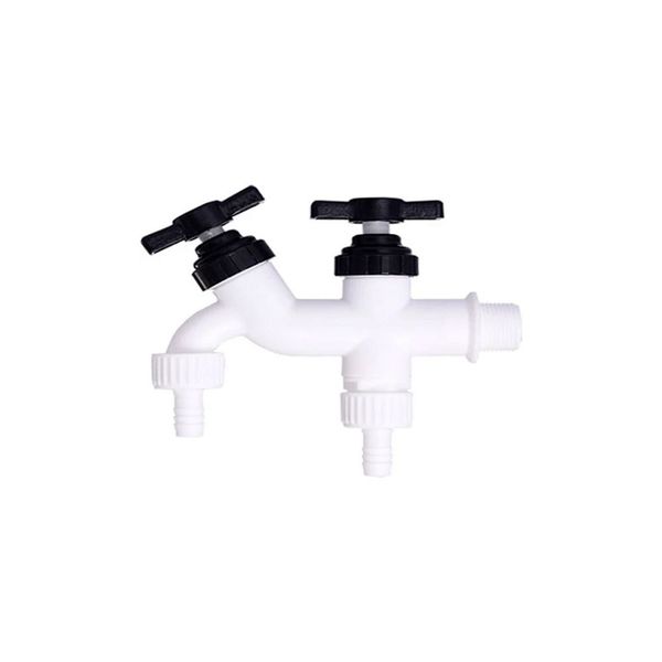 TORNEIRA PARA MAQUINA DE LAVAR BRANCA PLASTICA ROSCA 1/2