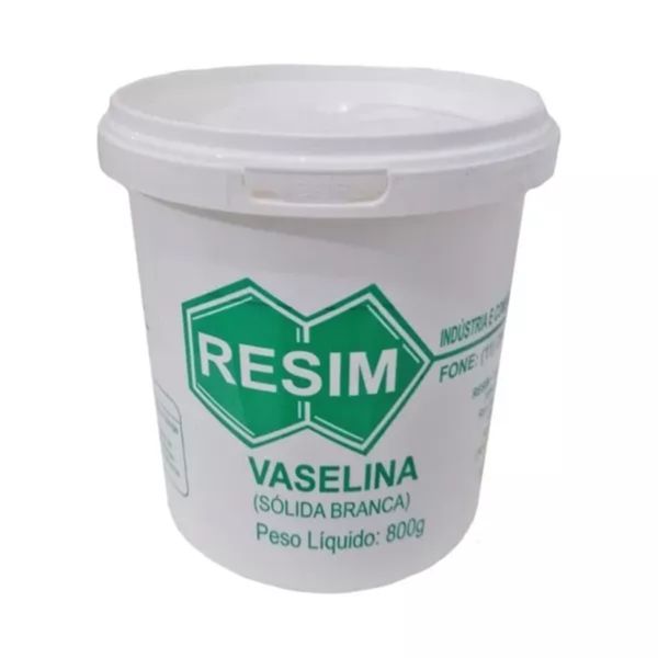 VASELINA SOLIDA MINERAL U.S.P. RESIN 800G USO FARMACÊUTICO E INDUSTRIAL