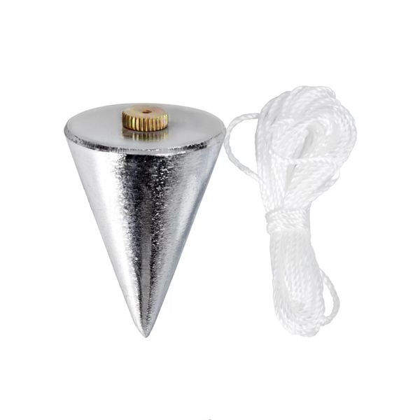 PRUMO DE CENTRO 200GR CORPO EM AÇO, CORDÃO DE 5MT