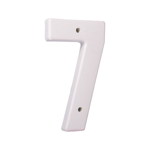 Numero 7 Branco, Plástico L10,5cm X A19,5cm X P2cm 1988