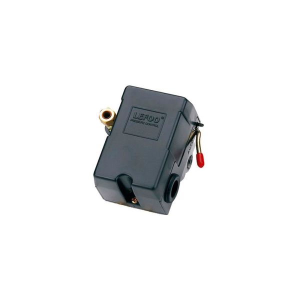 PRESSOSTATO 4 VIA 80/120PSI C/ VALVULA DE ALIVIO E ALAVANCA LIGA/DES