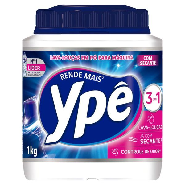 DETERGENTE YPÊ PARA MAQUINA DE LAVAR LOUCAS EM PO POTE 1KG