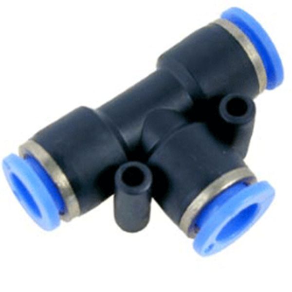 Conexão Pneumática de Engate Rápido União Tee Redução 10mm x 8mm PUG1008E