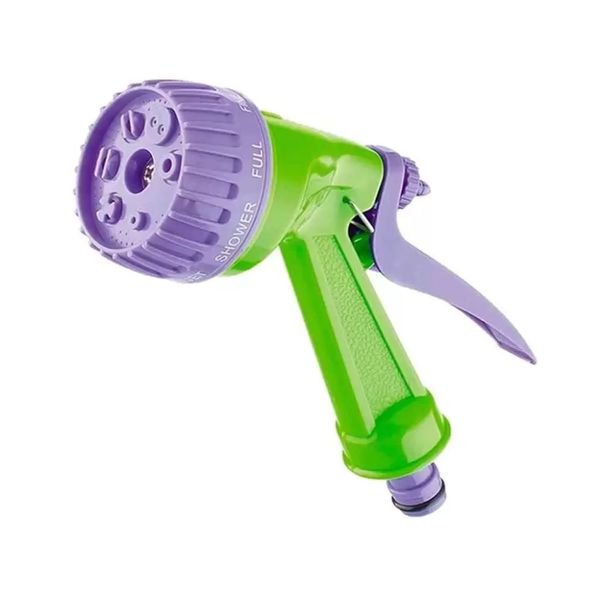 ESGUICHO PLASTICO 7 POSIÇÕES DE JATO COM PINO DE ENGATE