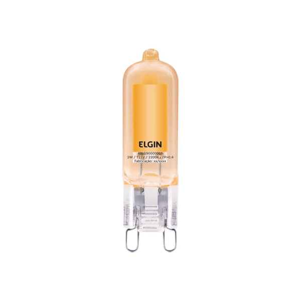 LAMPADA LED HALOPIN BIPINO G9 127V 2W 2200K