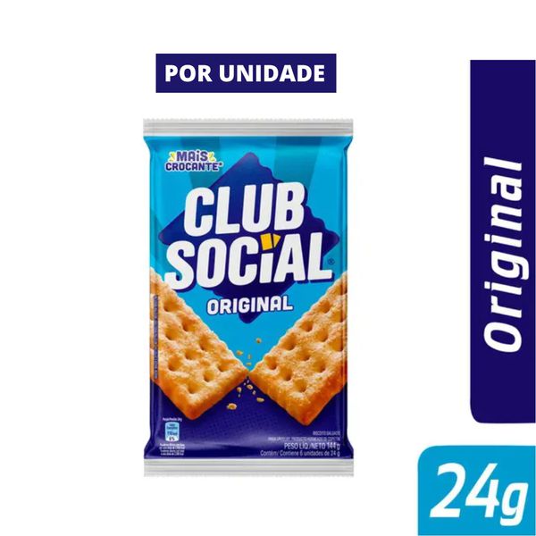 BISCOITO BOLACHA CLUB SOCIAL ORIGINAL 24 GRAMAS