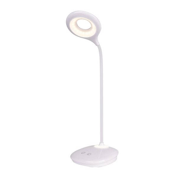 LUMINARIA DE MESA BIVOLT 6W 6000K TOUCH BRANCA BATERIA RECERREGAVEL