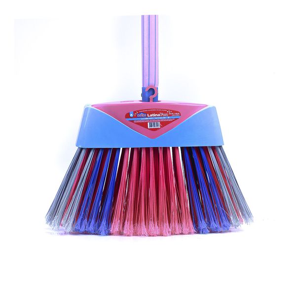 VASSOURA LATINA FUN 21 X 5 X 12,5CM+CABO 1,20M CERDAS PLUMADAS