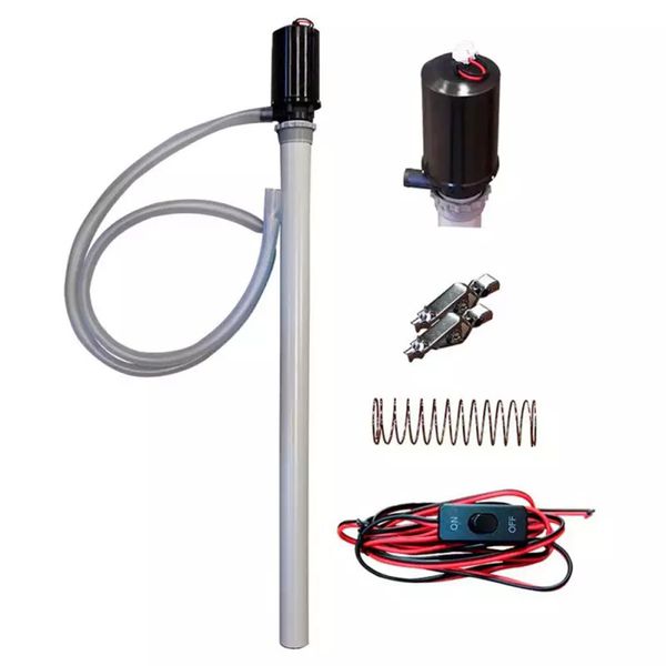 BOMBA P/ TRANSFERENCIA DE DIESEL 12V 20L/M MANG DE 2,5M C/ FILTRO TELA