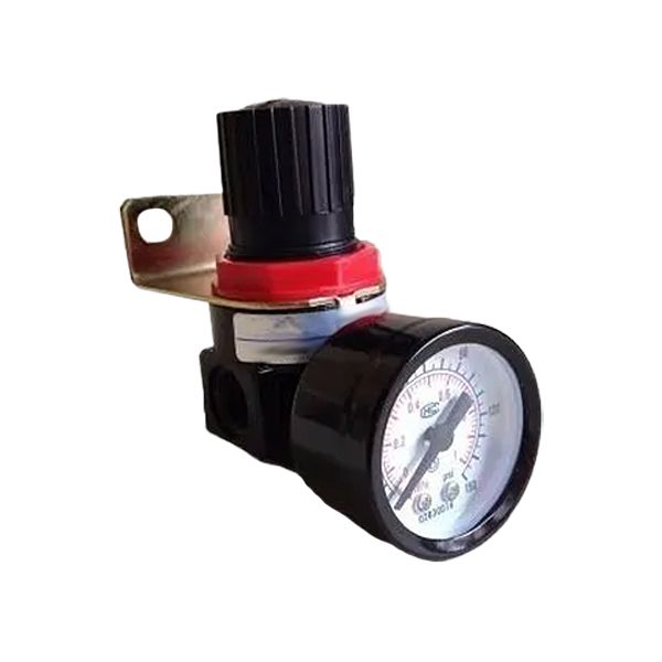 REGULADOR DE PRESSAO DO AR COM MANÔMETRO - ROSCA 1/4