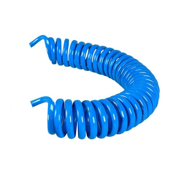 MANGUEIRA ESPIRAL EM POLIURETANO SEM TERMINAIS 8,0MM X 5MT AZUL