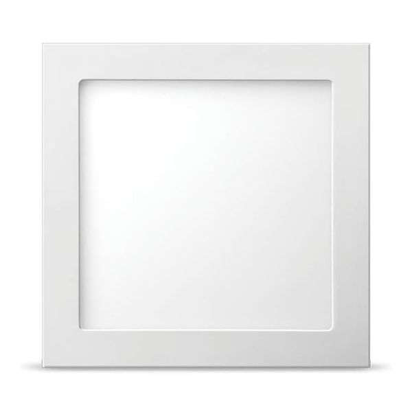 LUMINARIA LED ELGIN EMBUTIR QUADRADA 6W 6500K BRANCO FRIO 12X12CM