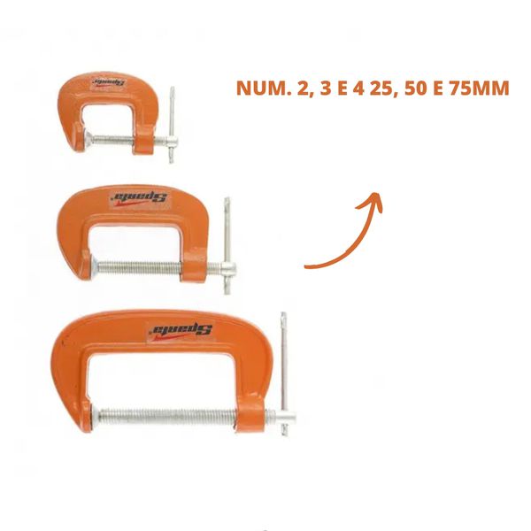 JOGO COM 3 GRAMPOS DE FIXACAO TIPO 