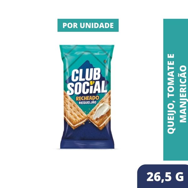 BISCOITO BOLACHA CLUB SOCIAL RECHEADO REQUEIJAO 26,5 GRAMAS