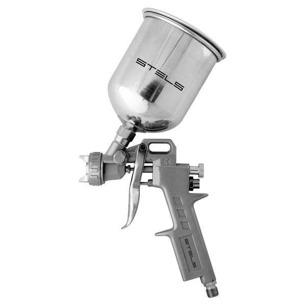 PISTOLA DE PINTURA TANQUE ALTO 1000ML COM BICOS 1,2, 1,5 E 1,8MM