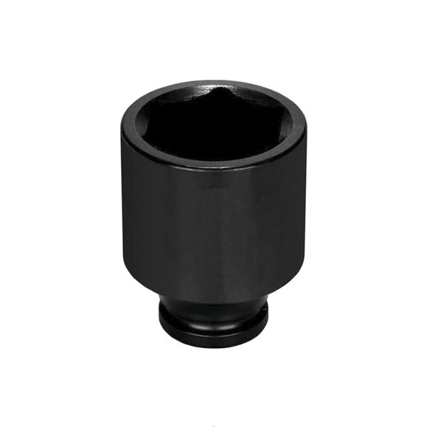 SOQUETE SEXTAVADO CURTO PARA CHAVE DE IMPACTO ENCAIXE 1/2