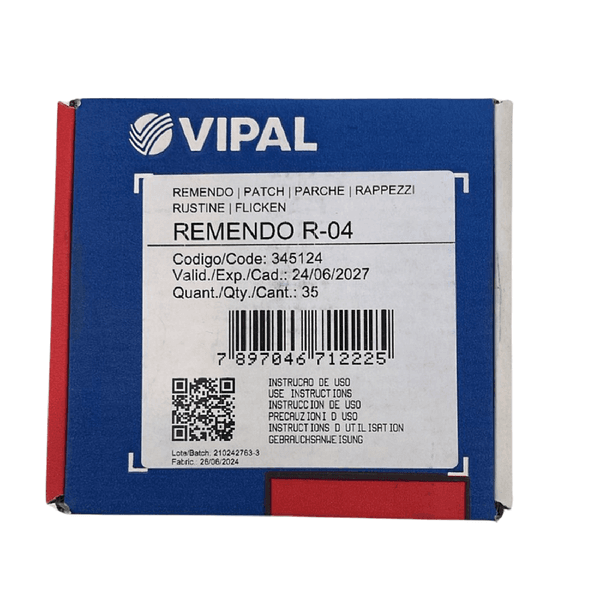 REMENDO A FRIO VIPAL R-04 REDONDO 80MM CAIXA COM 35UN