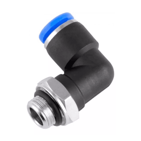 CONEXAO DE ENGATE RAPIDO COTOVELO MACHO TUBO 10 X 1/8 BSP