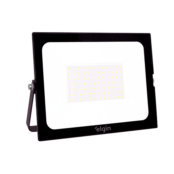 PROJETOR REFLETOR LED ELGIN BIVOLT 100W IP66 6500K BRANCO FRIO