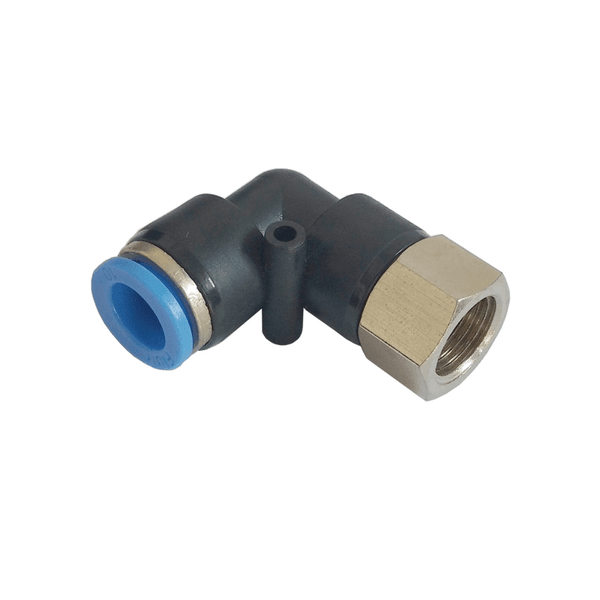 CONEXAO DE ENGATE RAPIDO COTOVELO FEMEA TUBO 06 X 1/8 BSP