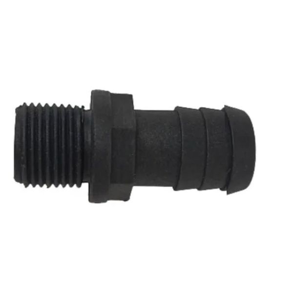 ESPIGAO PLASTICO MAC LOREN FIXO MACHO ROSCA 1/4" NPT X ESCAMA 3/8"