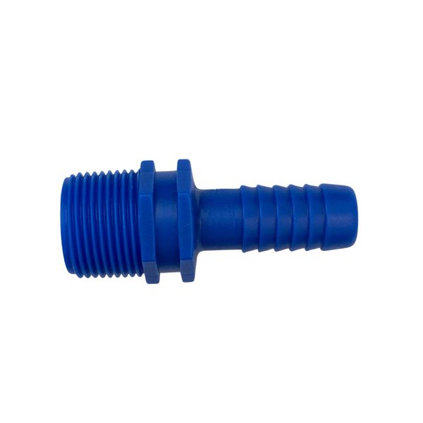 ESPIGAO PLASTICO MAC LOREN FIXO MACHO ROSCA 3/4" NPT X ESCAMA 1/2"