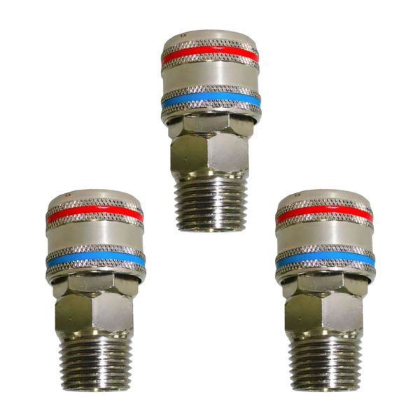 3 ENGATE RAPIDO 1/4" BREMEN 1447 ER 767 M ROSCA MACHO 1/2" BSP