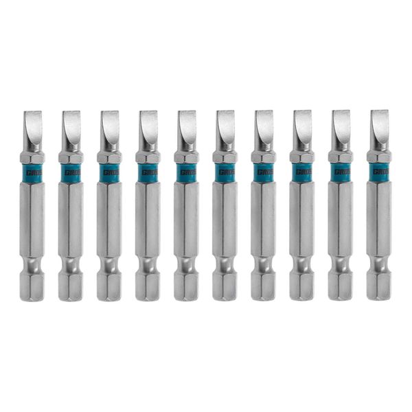 10 BITS FENDA SL5 50MM ENCAIXE 1/4" PONTA MAGNETIZADA P/ PARAFUSADEIRA