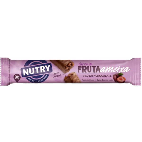 BARRA DE FRUTA NUTRY AMEIXA FRUTA + CHOCOLATE 20G