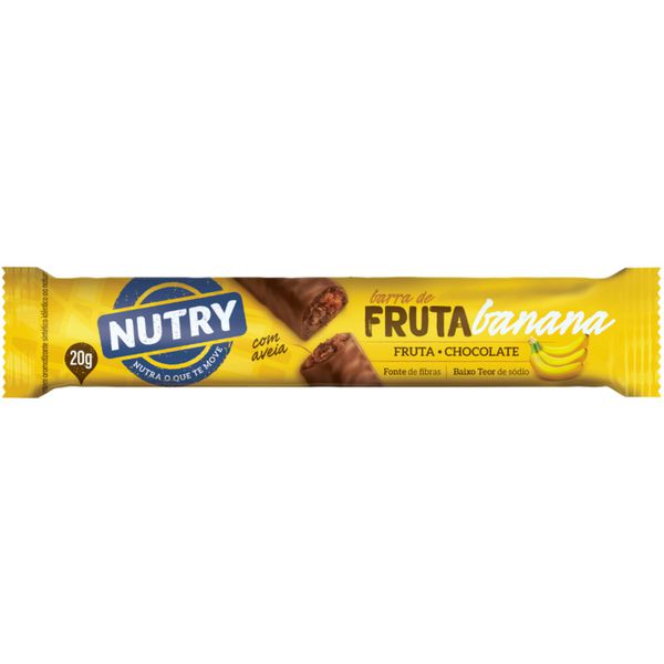 BARRA DE FRUTA NUTRY BANANA FRUTA + CHOCOLATE 20G