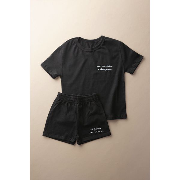 conjunto infantil menino preto