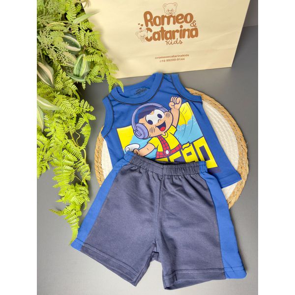 conjunto infantil menino cascão
