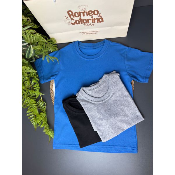 Kit camisetas básicas infantis