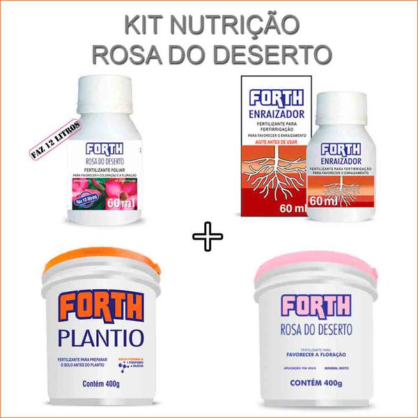 Kit nutrição rosas do deserto