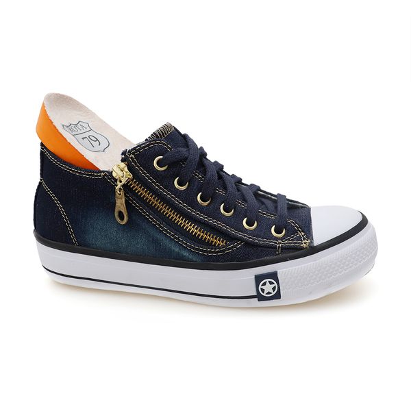 All star jeans plataforma com ziper best sale