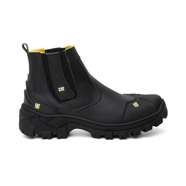 Botina Bico de PVC Coturno Masculina Adventure Catpriime De Couro Com C.A 