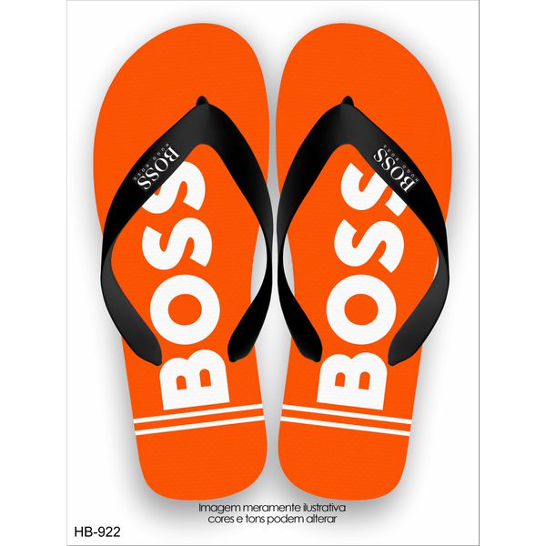 Chinela Boss Orange Importada Verão Super Macia Solado Eva Alta Qualidade