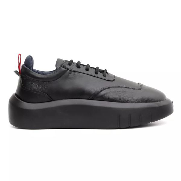 Tênis Masculino Casual Couro Legítimo Hong Kong All Black 