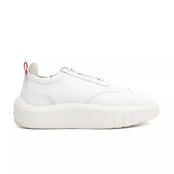 Tênis Masculino Casual Couro Legítimo Hong Kong White
