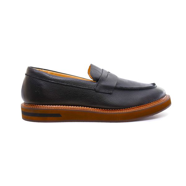 Sapato Masculino Esporte Fino Couro Legítimo Loafer Viena Black