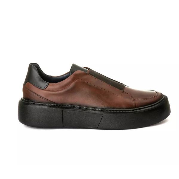 Sapato Masculino Couro Legítimo Sola Alta 6cm Mouro Solado Preto 