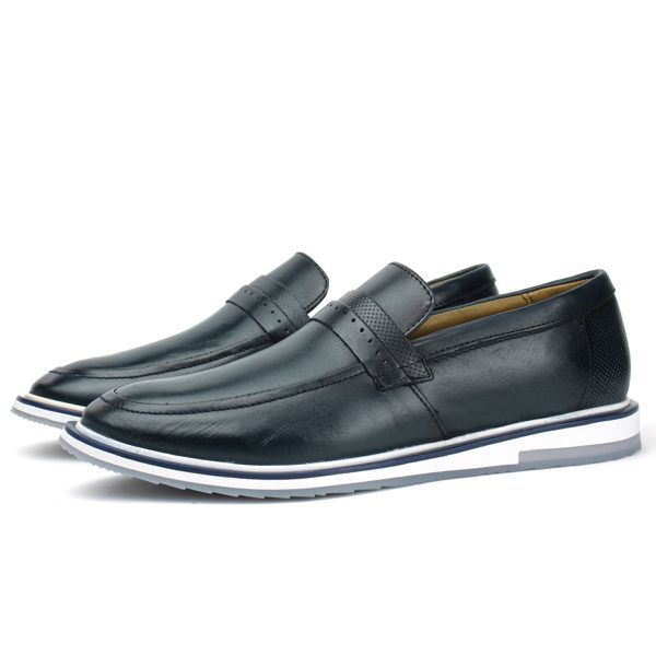 Sapato Loafer Esporte Fino Alpha em Couro Nobre Marinho