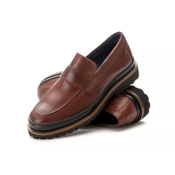 Sapato Masculino Social Loafer Couro Legítimo Mouro