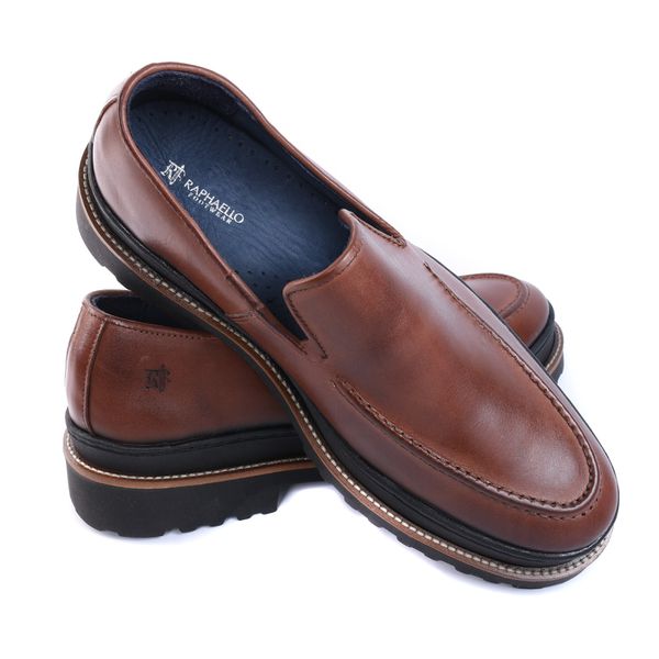 Sapato Masculino Social Loafer Verona Couro Legítimo Mouro