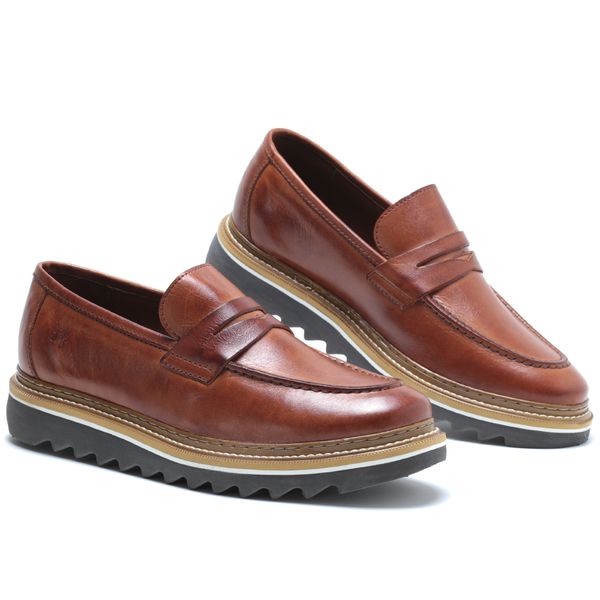 Sapato Masculino Loafer Catar Couro Legítimo Castor