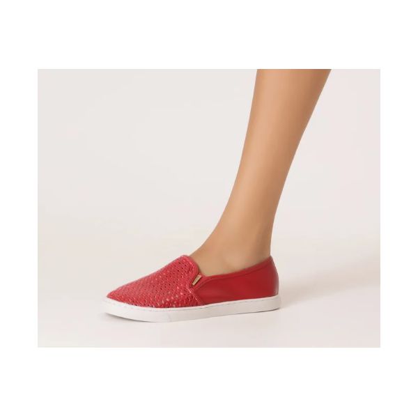 Tênis Slip On Ana Vermelho