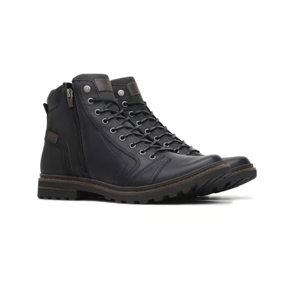 COTURNO Masculino Absolut B6 Couro Preto