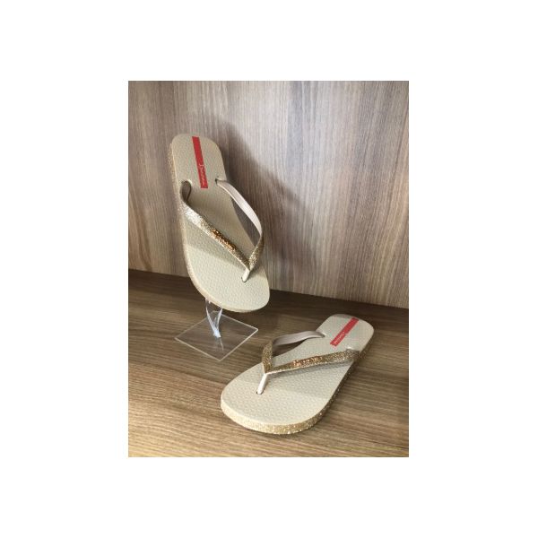 CHINELO DOURADO GLITTER IPANEMA