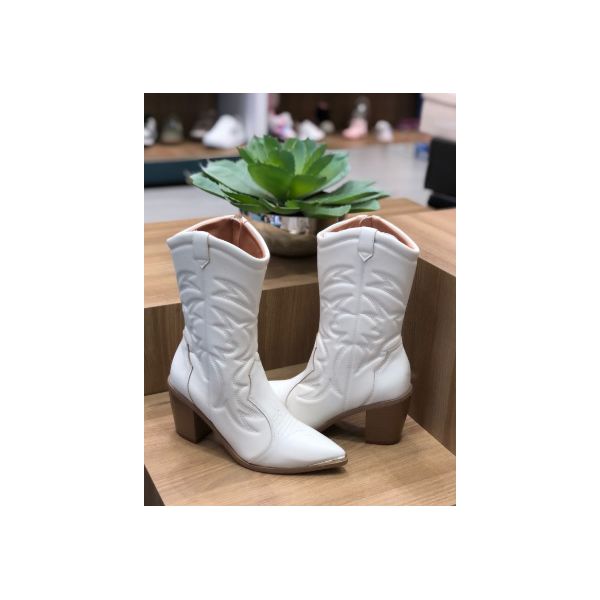 Bota Country Vizzano Texana Feminina Western Cano Médio